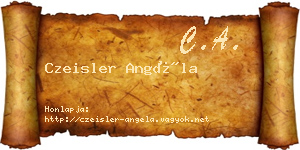 Czeisler Angéla névjegykártya